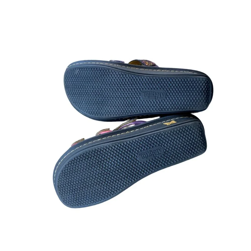 Alegria Women's Venice iridescent metallic leather Sandals Size 38 US 7.5 - Picture 4 of 6